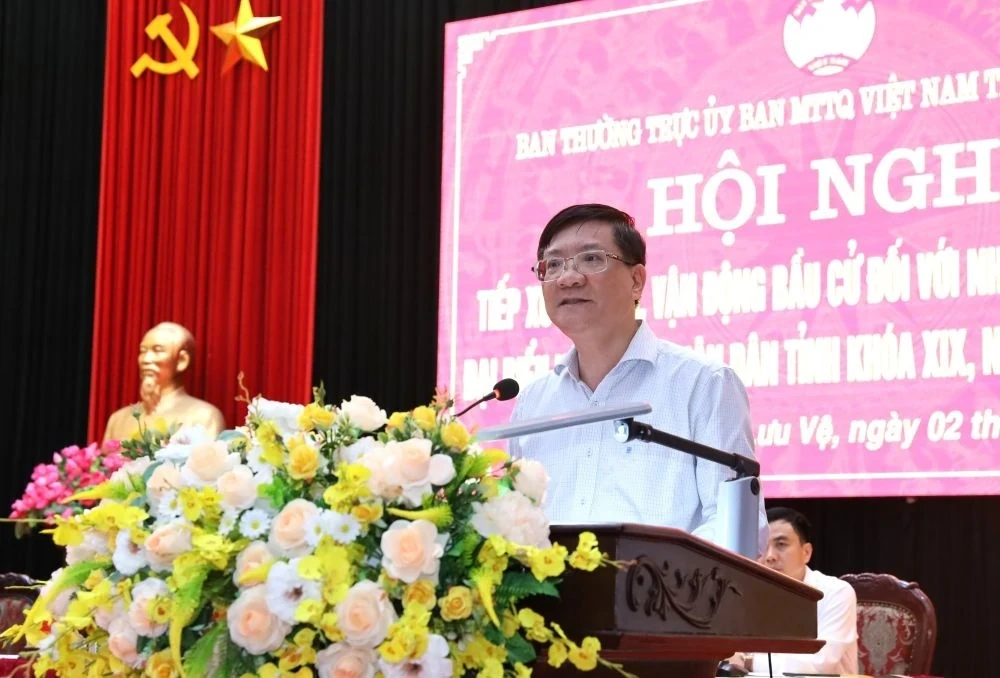 Chương trình hành động của ứng cử viên đại biểu HĐND tỉnh tiếp xúc cử tri đơn vị bầu cử số 17