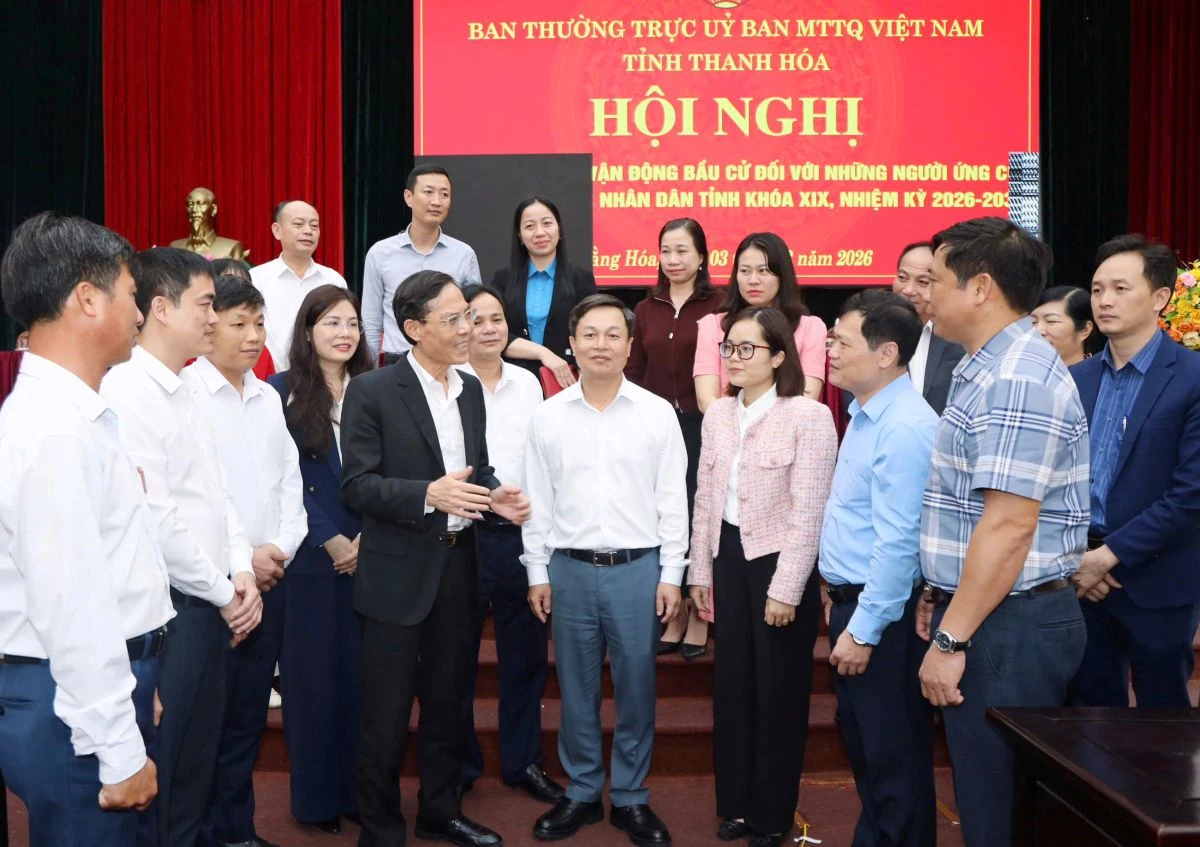 Ứng cử viên đại biểu HĐND tỉnh tiếp xúc cử tri 8 xã thuộc đơn vị bầu cử số 19