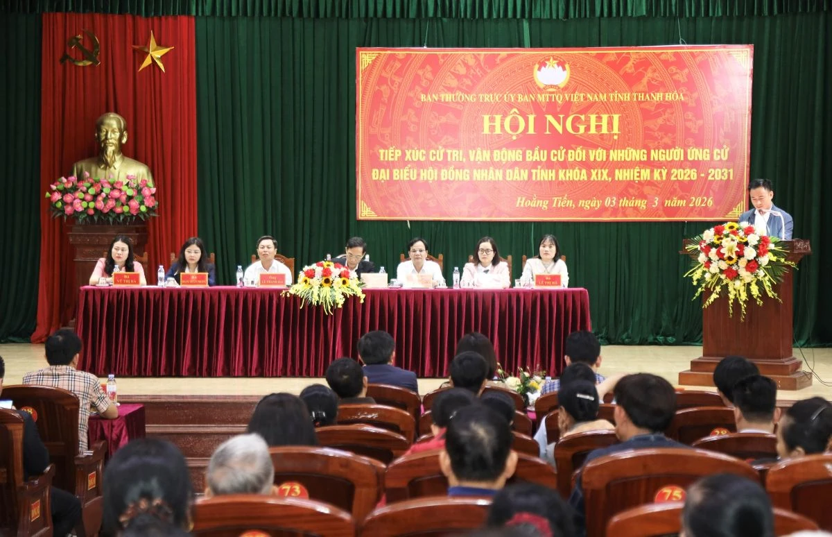 Ứng cử viên đại biểu HĐND tỉnh tiếp xúc cử tri 8 xã thuộc đơn vị bầu cử số 19