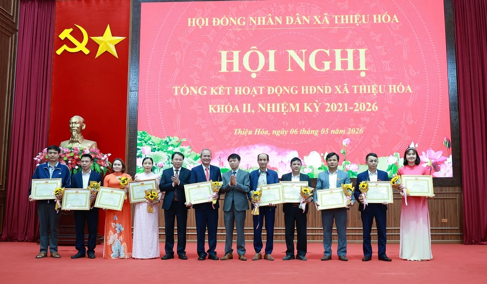 HĐND xã Thiệu Hóa tổ chức kỳ họp tổng kết nhiệm kỳ 2021 – 2026