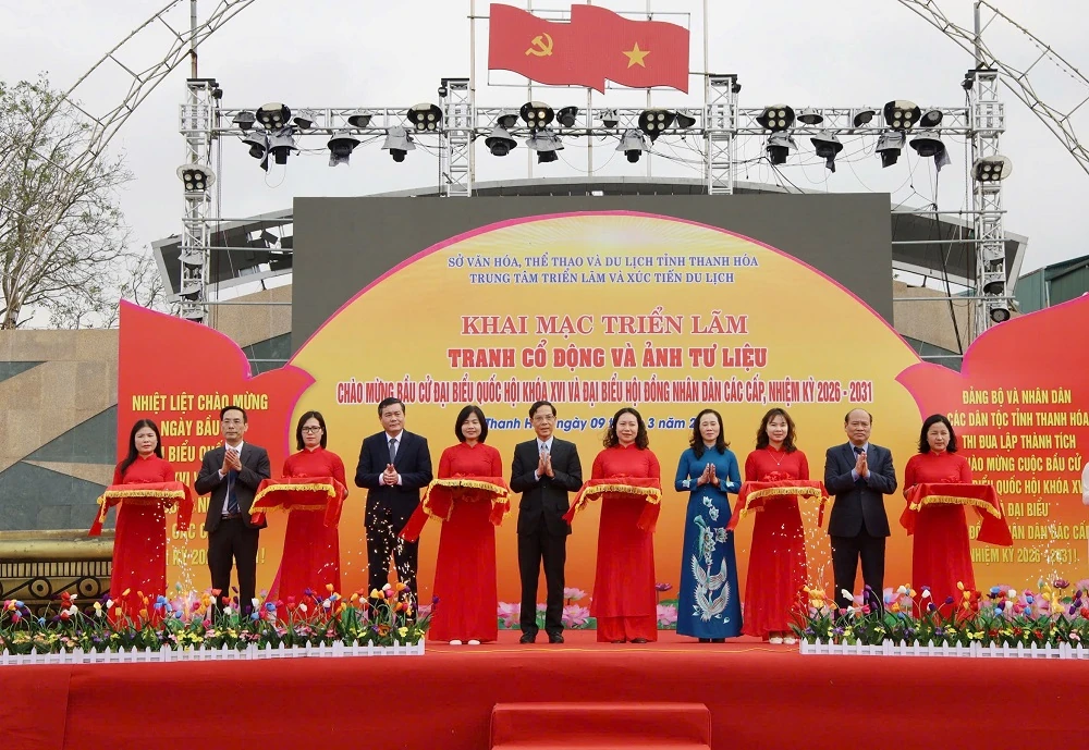 Triển lãm tranh cổ động và ảnh tư liệu chào mừng bầu cử đại biểu Quốc hội khóa XVI và đại biểu HĐND các cấp nhiệm kỳ 2026-2031