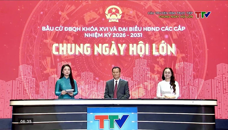 Cầu truyền hình trực tiếp “Chung ngày hội lớn” - sâu sắc hơn ý nghĩa của ngày bầu cử