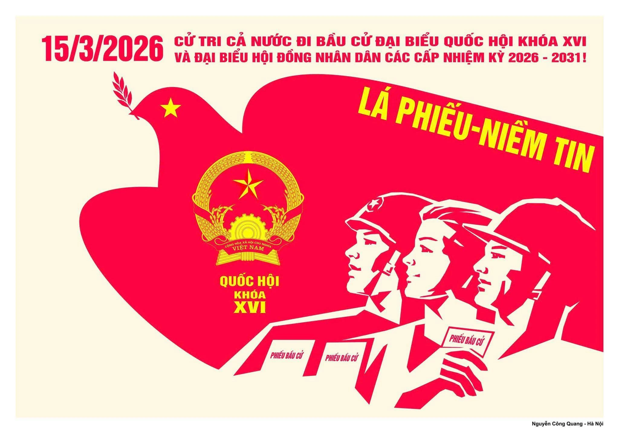 Quy trình 6 bước bỏ phiếu bầu cử Quốc hội khóa XVI và HĐND các cấp nhiệm kỳ 2026 -2031