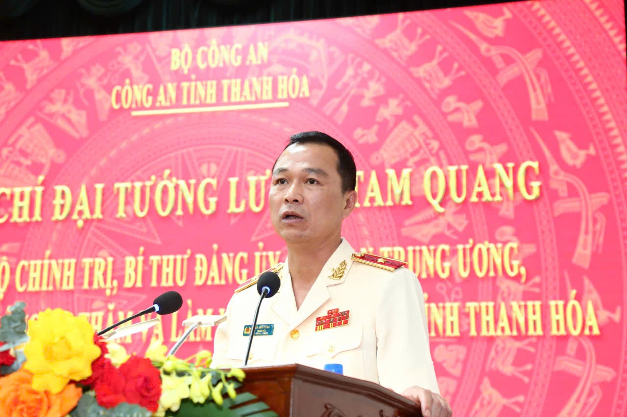 Bộ trưởng Bộ Công an Lương Tam Quang làm việc với Công an tỉnh Thanh Hóa