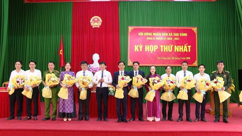 Kỳ họp thứ Nhất HĐND xã Sao Vàng khóa II, nhiệm kỳ 2026-2031