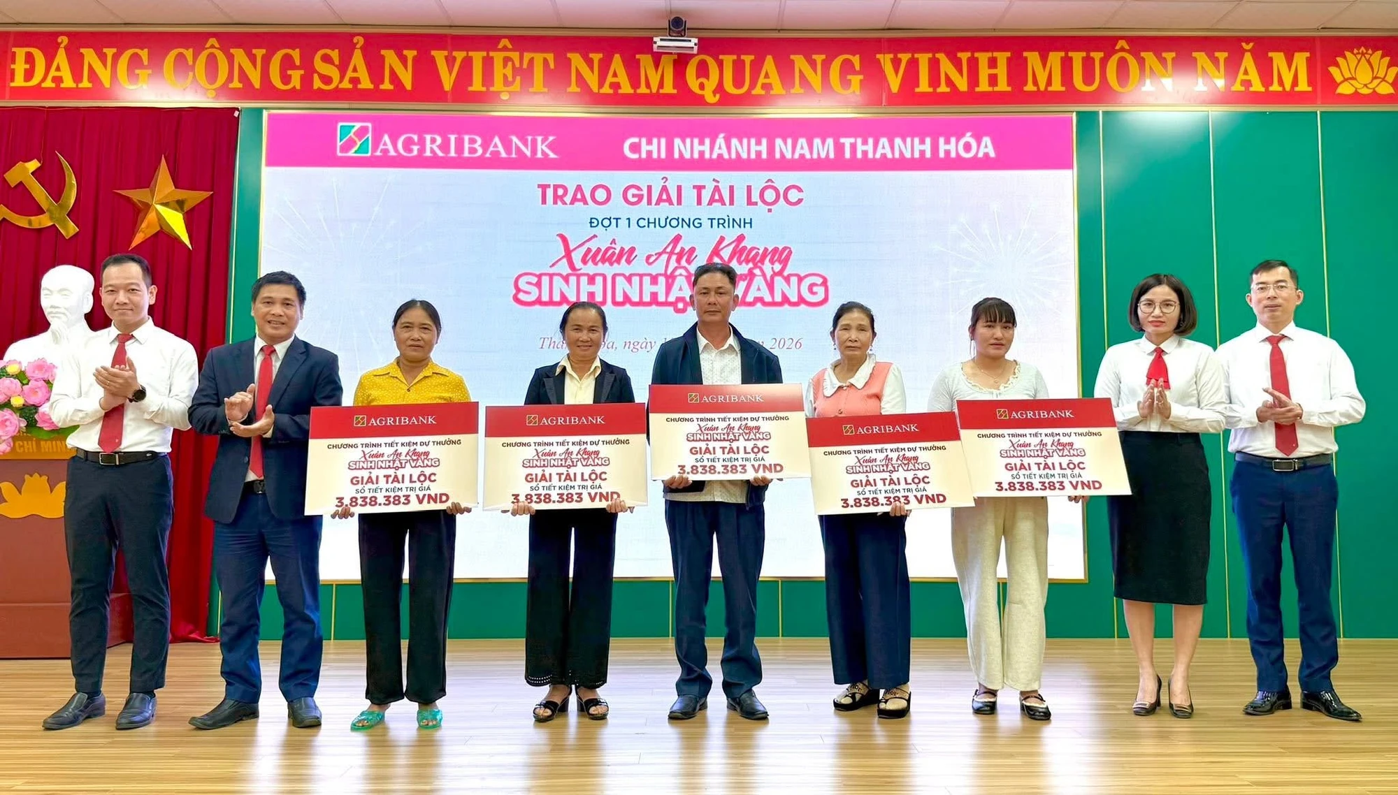 87 khách hàng trúng thưởng Chương trình tiết kiệm dự thưởng “Xuân an khang - Sinh nhật vàng”