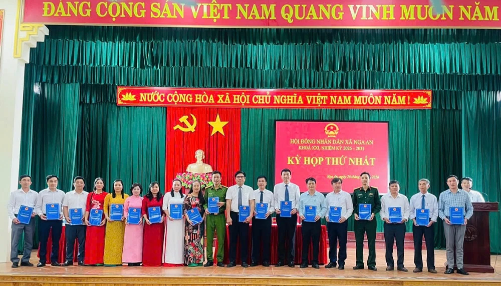 Kỳ họp thứ Nhất HĐND xã Nga An khóa XXI, nhiệm kỳ 2026-2031