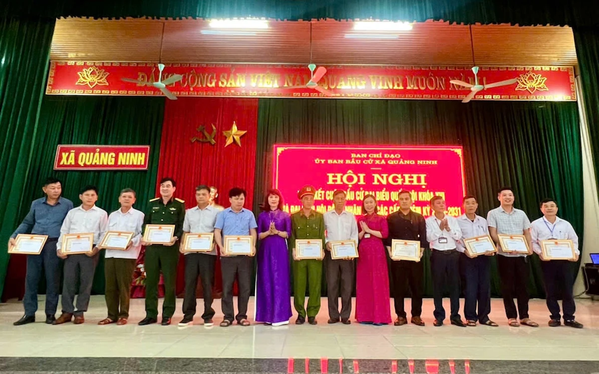 Xã Quảng Ninh tổng kết công tác bầu cử đại biểu Quốc hội khóa XVI và HĐND các cấp nhiệm kỳ 2026-2031