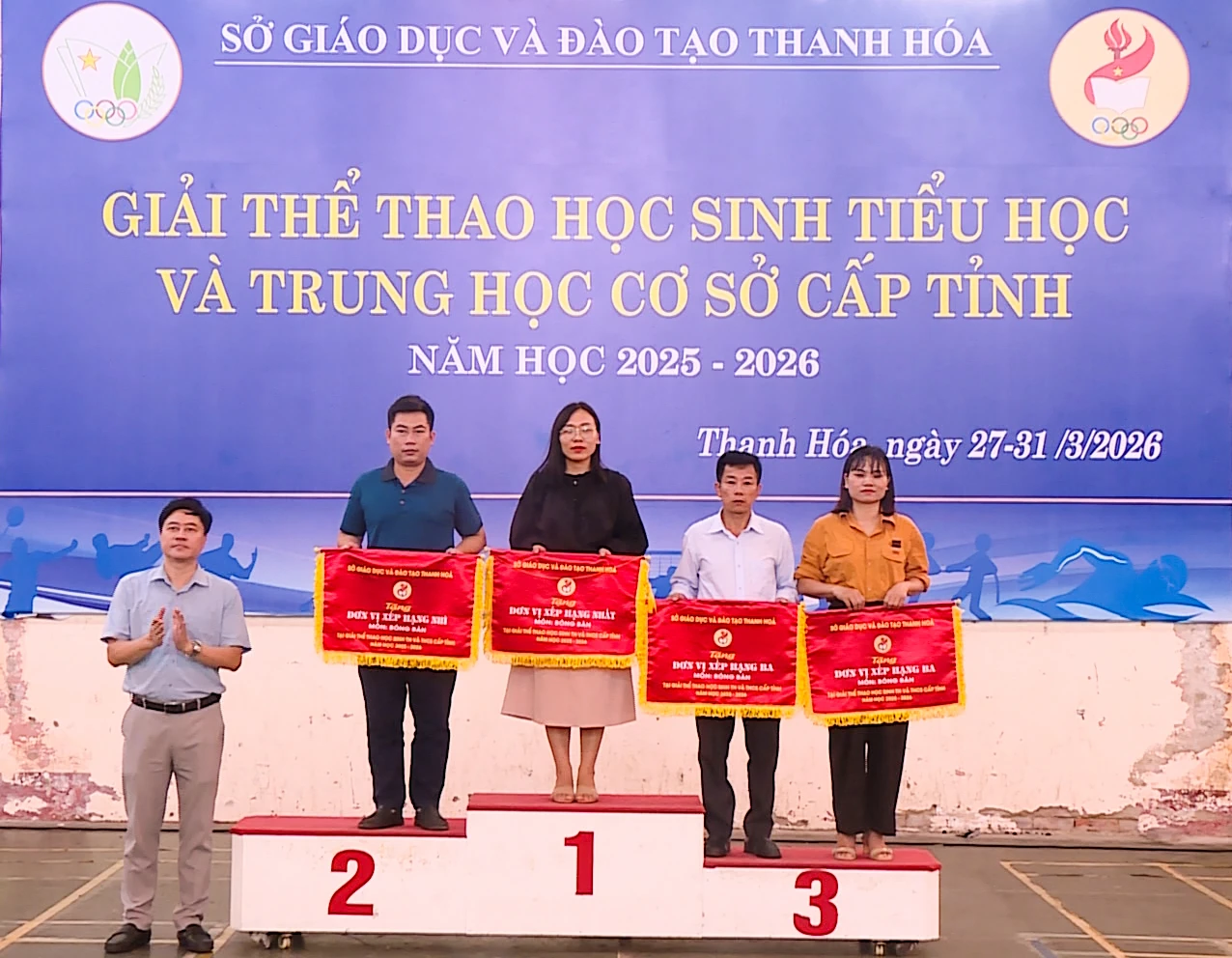 Phường Hạc Thành xếp thứ Nhất toàn đoàn tại Giải thể thao học sinh TH và THCS tỉnh Thanh Hóa