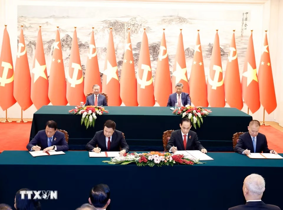 Lễ ký các văn kiện hợp tác giữa hai nước Việt Nam-Trung Quốc