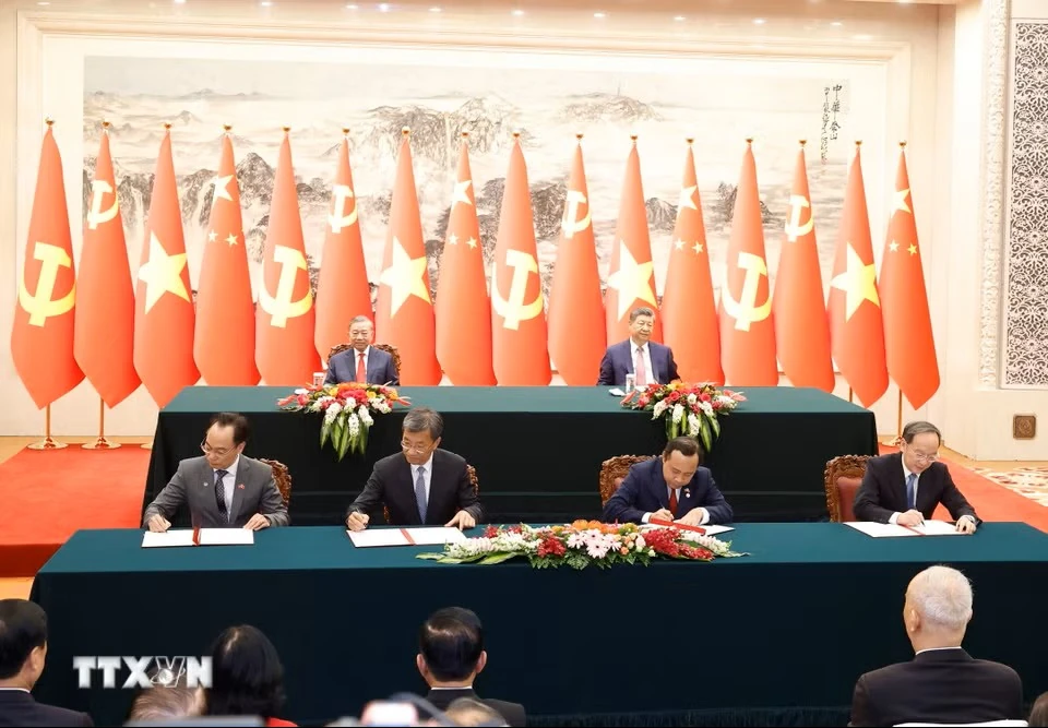 Lễ ký các văn kiện hợp tác giữa hai nước Việt Nam-Trung Quốc