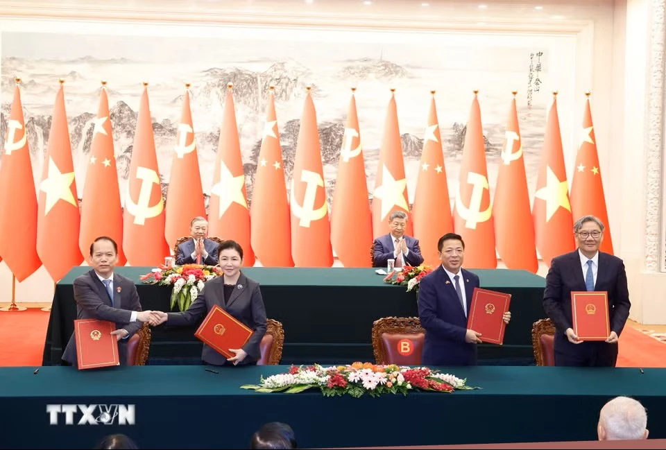 Lễ ký các văn kiện hợp tác giữa hai nước Việt Nam-Trung Quốc