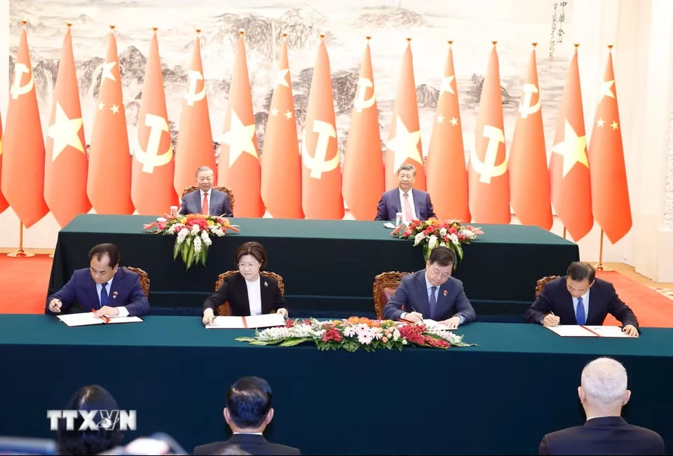 Lễ ký các văn kiện hợp tác giữa hai nước Việt Nam-Trung Quốc