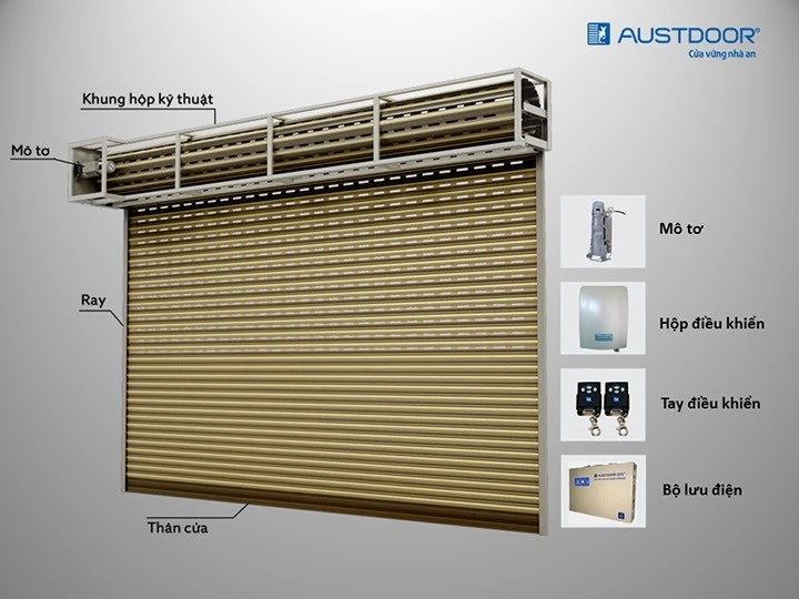 Cửa cuốn Austdoor chính hãng giá tốt tại Đức Tín Window