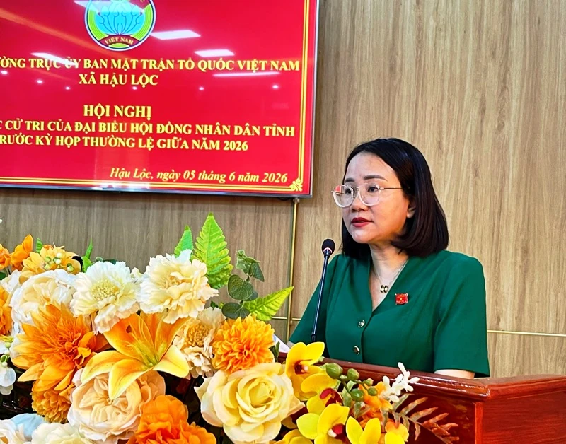 Đại biểu HĐND tỉnh tiếp xúc cử tri tại đơn vị bầu cử số 20