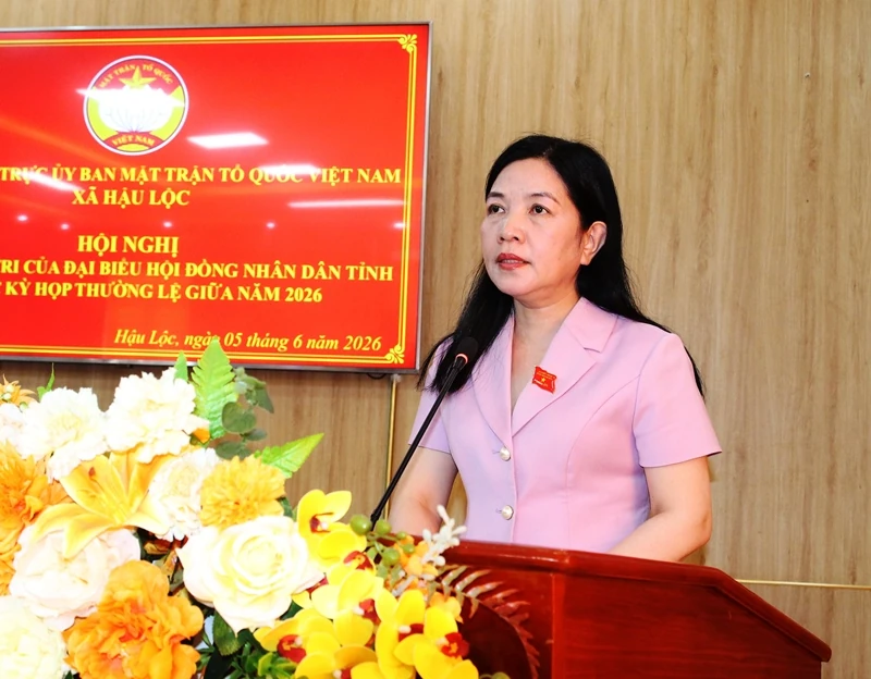 Đại biểu HĐND tỉnh tiếp xúc cử tri tại đơn vị bầu cử số 20