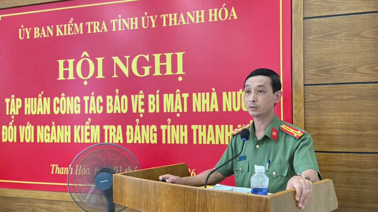 Tập huấn công tác bảo vệ bí mật Nhà nước trong hoạt động ngành Kiểm tra Đảng