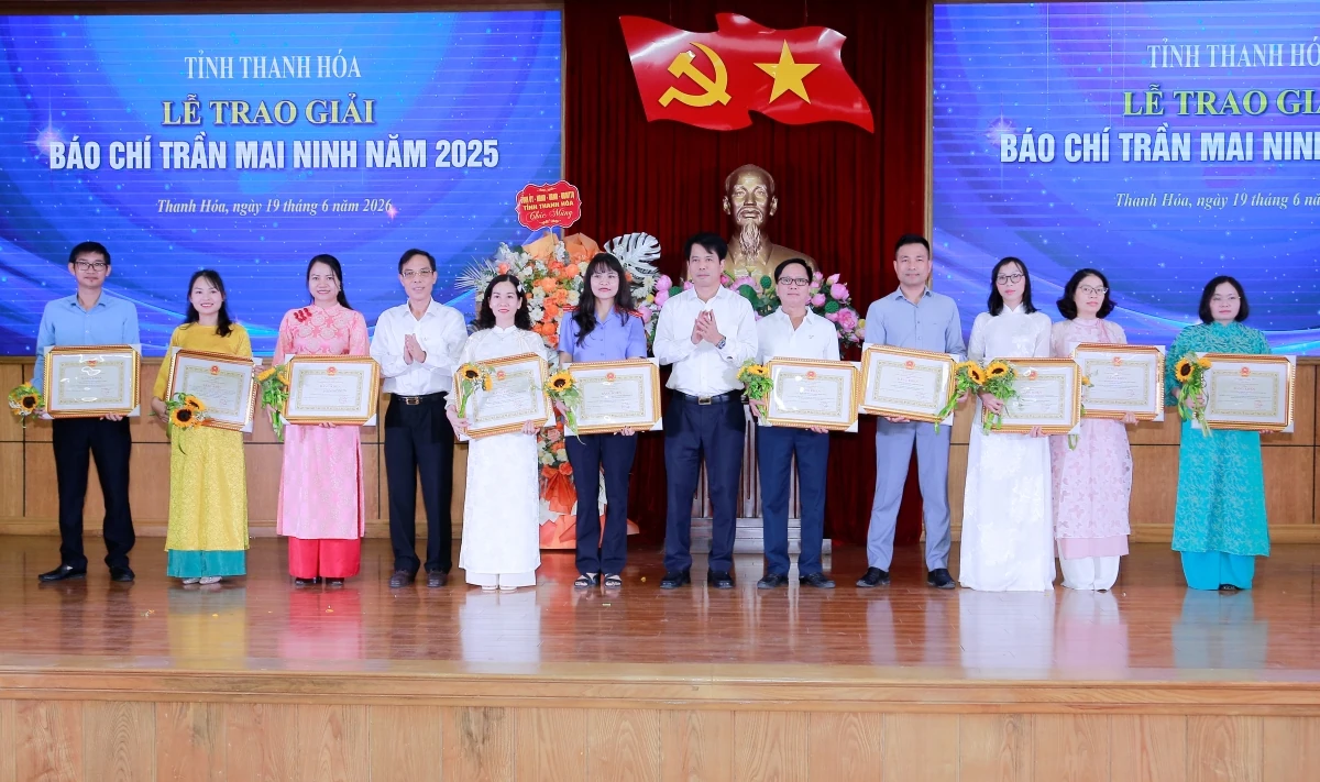 Tỉnh Thanh Hóa trao Giải Báo chí Trần Mai Ninh năm 2025