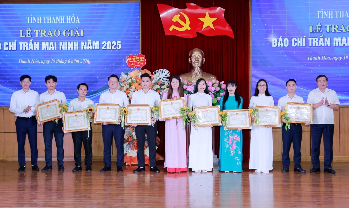 Tỉnh Thanh Hóa trao Giải Báo chí Trần Mai Ninh năm 2025