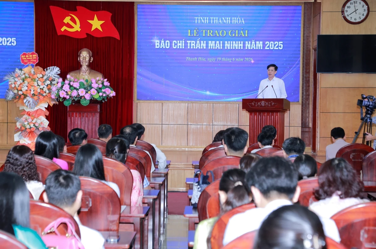 Tỉnh Thanh Hóa trao Giải Báo chí Trần Mai Ninh năm 2025