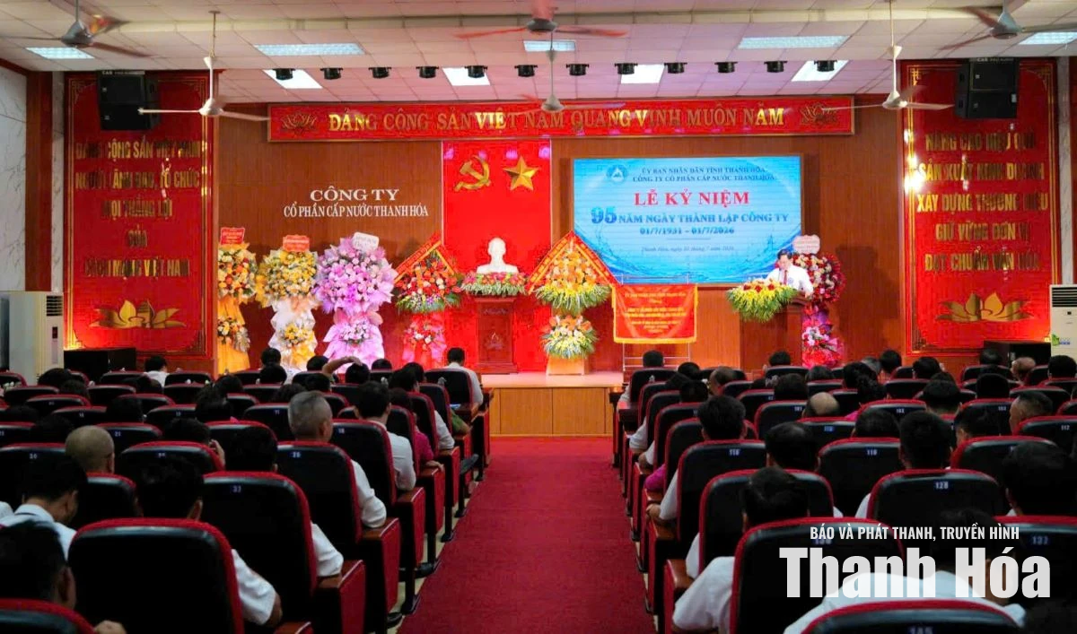Công ty CP Cấp nước Thanh Hoá kỷ niệm 95 năm thành lập