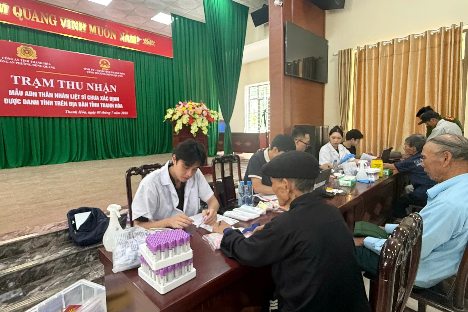 Quyết tâm hoàn thành thu nhận 100% mẫu ADN cho thân nhân liệt sĩ chưa xác định danh tính