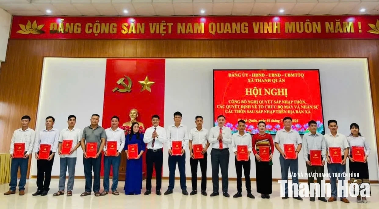 8 thôn mới trên địa bàn xã Thanh Quân đi vào hoạt động từ ngày 1/7
