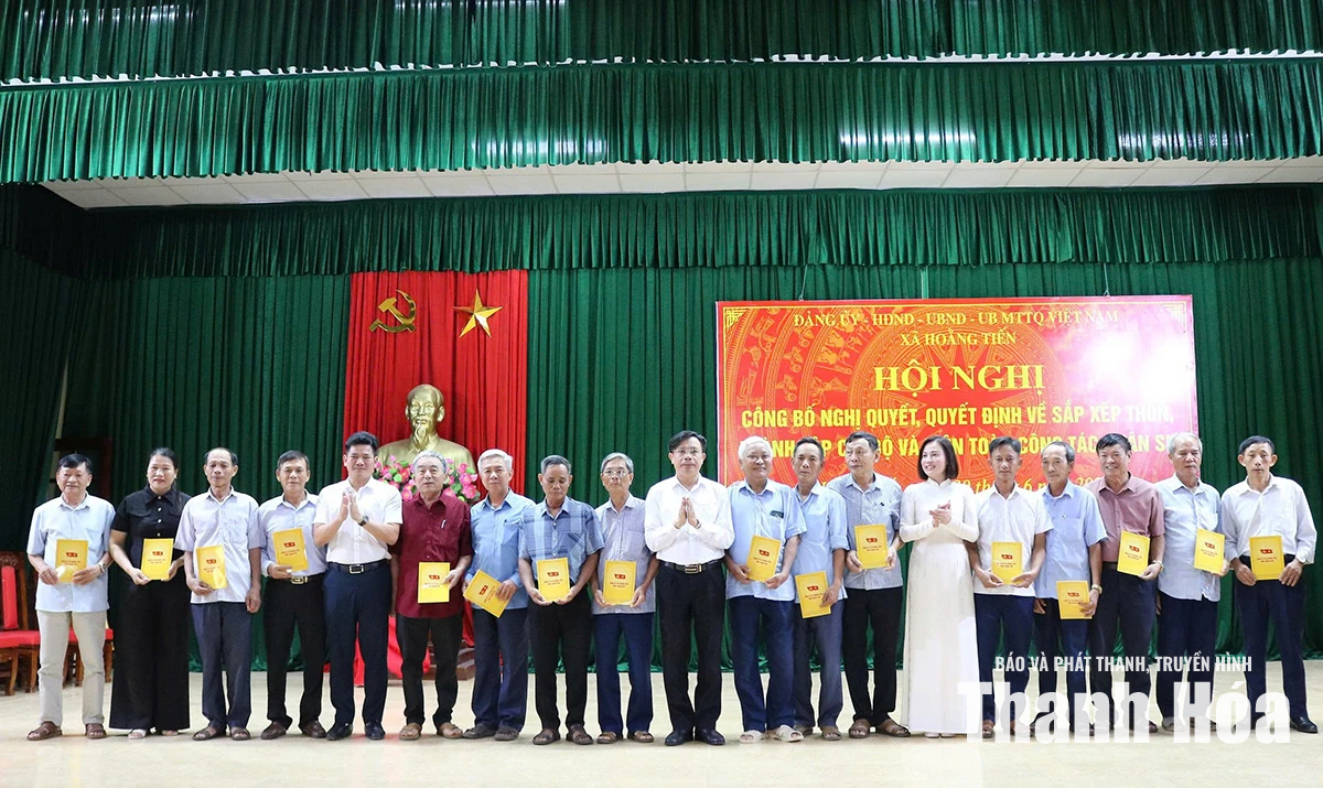 Xã Hoằng Tiến còn 12 thôn sau sắp xếp