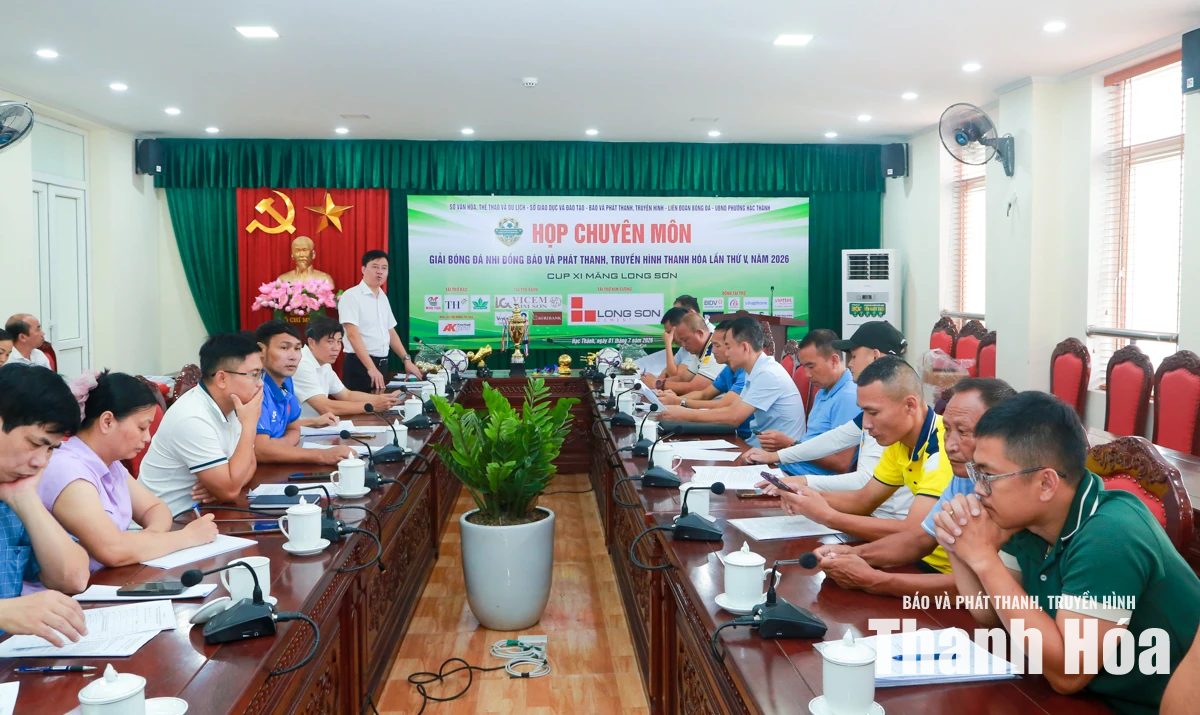 Bốc thăm chia bảng Giải Bóng đá Nhi đồng Báo và Phát thanh, truyền hình Thanh Hóa