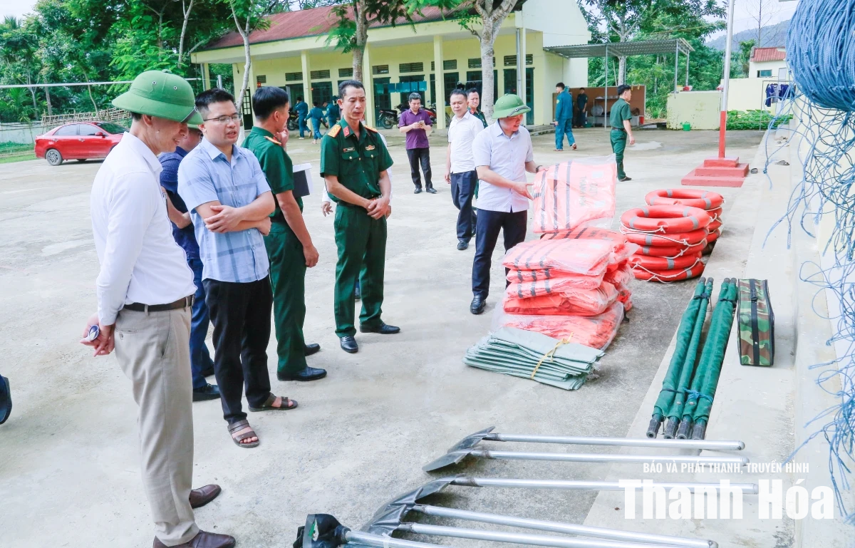 Kiểm tra công tác phòng, chống thiên tai tại 6 xã miền núi