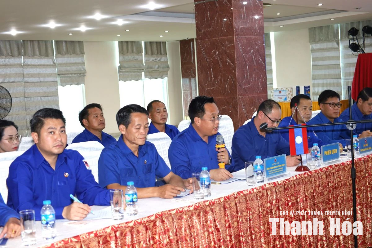 Trao đổi kinh nghiệm, tăng cường công tác đoàn và phong trào thanh thiếu nhi giữa Thanh Hóa - Hủa Phăn
