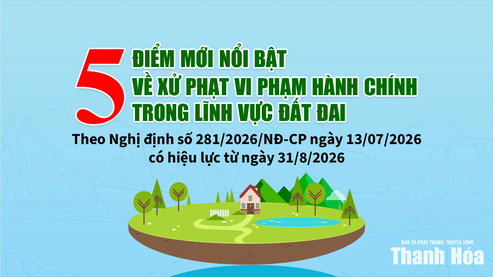 5 điểm mới nổi bật về xử phạt vi phạm hành chính trong lĩnh vực đất đai