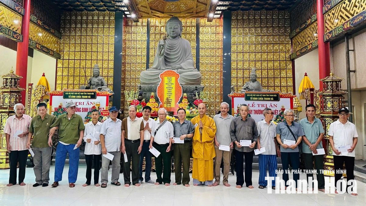 Chùa Thanh Hà tổ chức lễ cầu siêu và tri ân gia đình chính sách