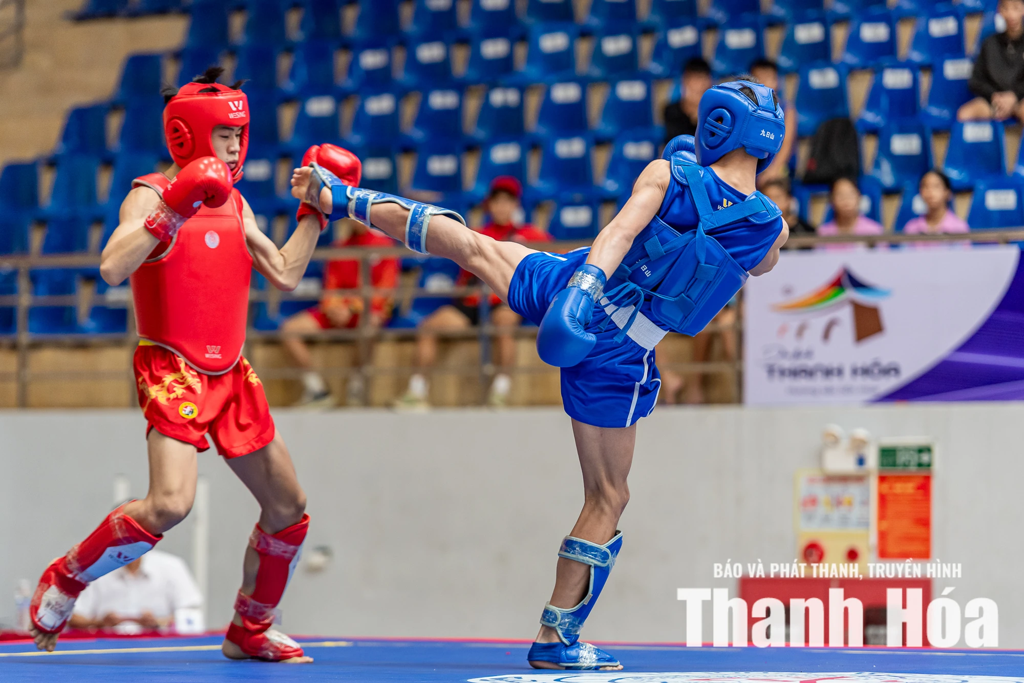 Giải Wushu trẻ quốc gia 2026: Võ sĩ chủ nhà Thanh Hóa toàn thắng ấn tượng trong chiều 20/7