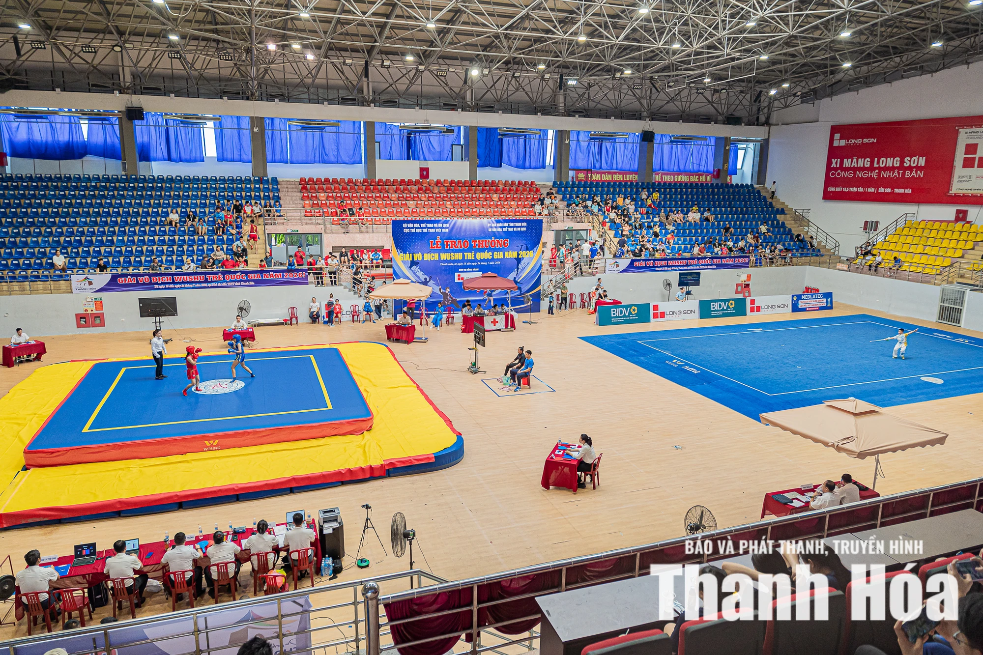 Giải Wushu trẻ quốc gia 2026: Võ sĩ chủ nhà Thanh Hóa toàn thắng ấn tượng trong chiều 20/7