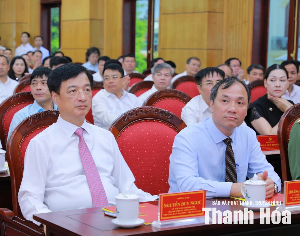 Công bố Quyết định của Ban Bí thư về công tác cán bộ: Đồng chí Tô Anh Dũng giữ chức Phó Bí thư Tỉnh ủy Thanh Hóa