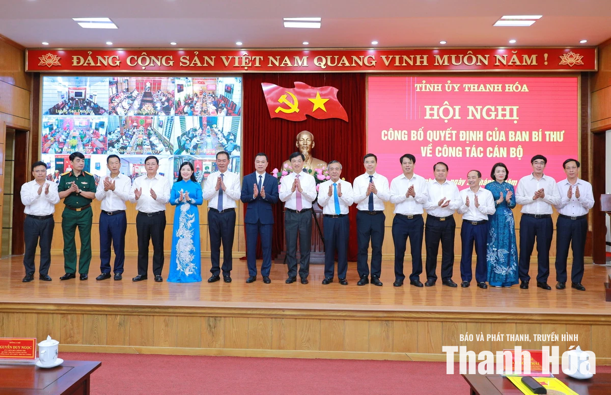 Công bố Quyết định của Ban Bí thư về công tác cán bộ: Đồng chí Tô Anh Dũng giữ chức Phó Bí thư Tỉnh ủy Thanh Hóa