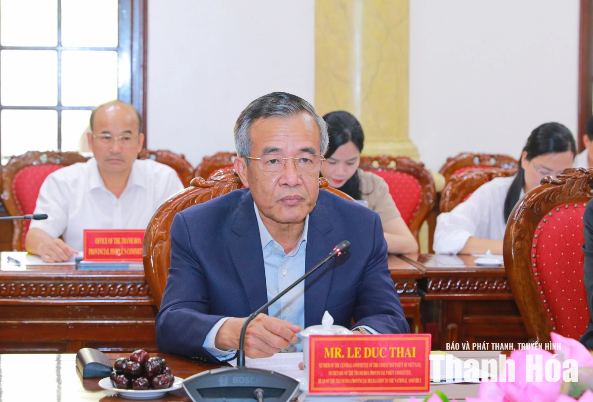 Bí thư Tỉnh ủy Lê Đức Thái tiếp và làm việc với Đoàn công tác của Tập đoàn Sumitomo Corporation