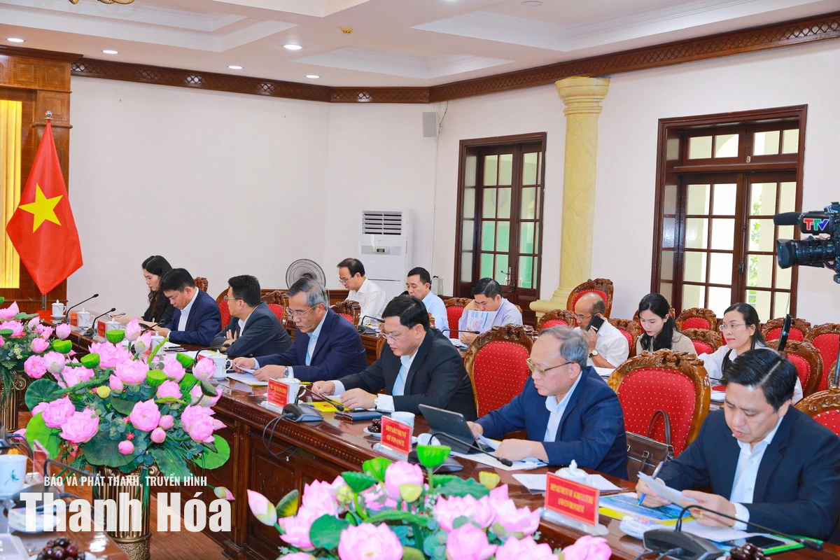Bí thư Tỉnh ủy Lê Đức Thái tiếp và làm việc với Đoàn công tác của Tập đoàn Sumitomo Corporation
