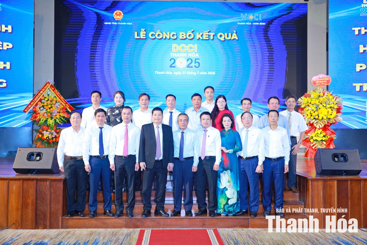 Công bố kết quả Chỉ số năng lực cạnh tranh cấp sở, ban, ngành và địa phương tỉnh Thanh Hóa năm 2025