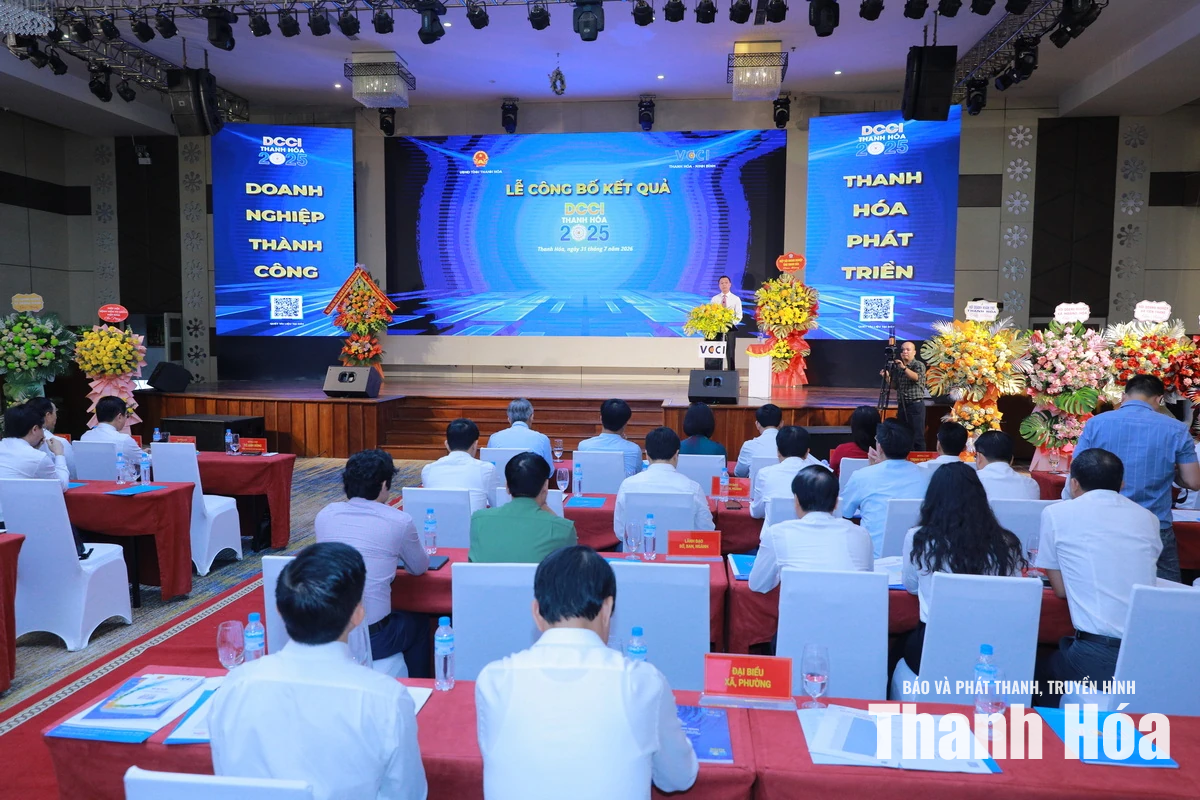 Công bố kết quả Chỉ số năng lực cạnh tranh cấp sở, ban, ngành và địa phương tỉnh Thanh Hóa năm 2025