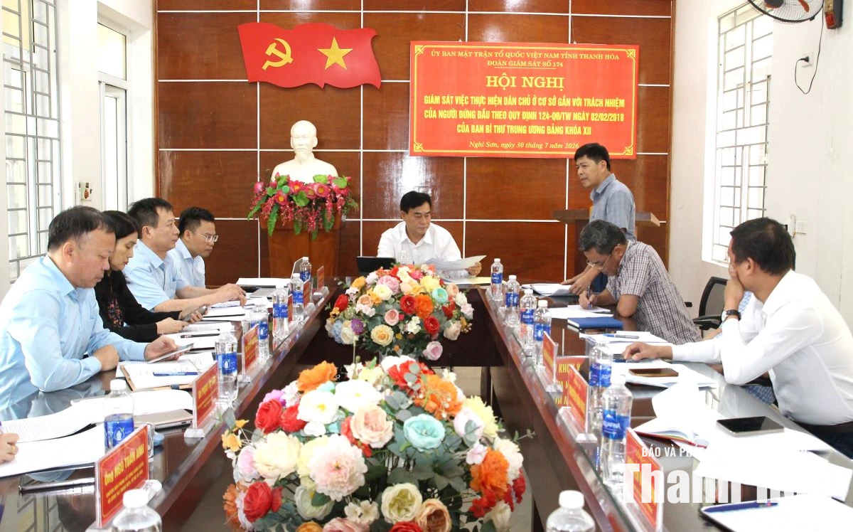 Giám sát thực hiện dân chủ ở cơ sở gắn với trách nhiệm người đứng đầu tại phường Nghi Sơn