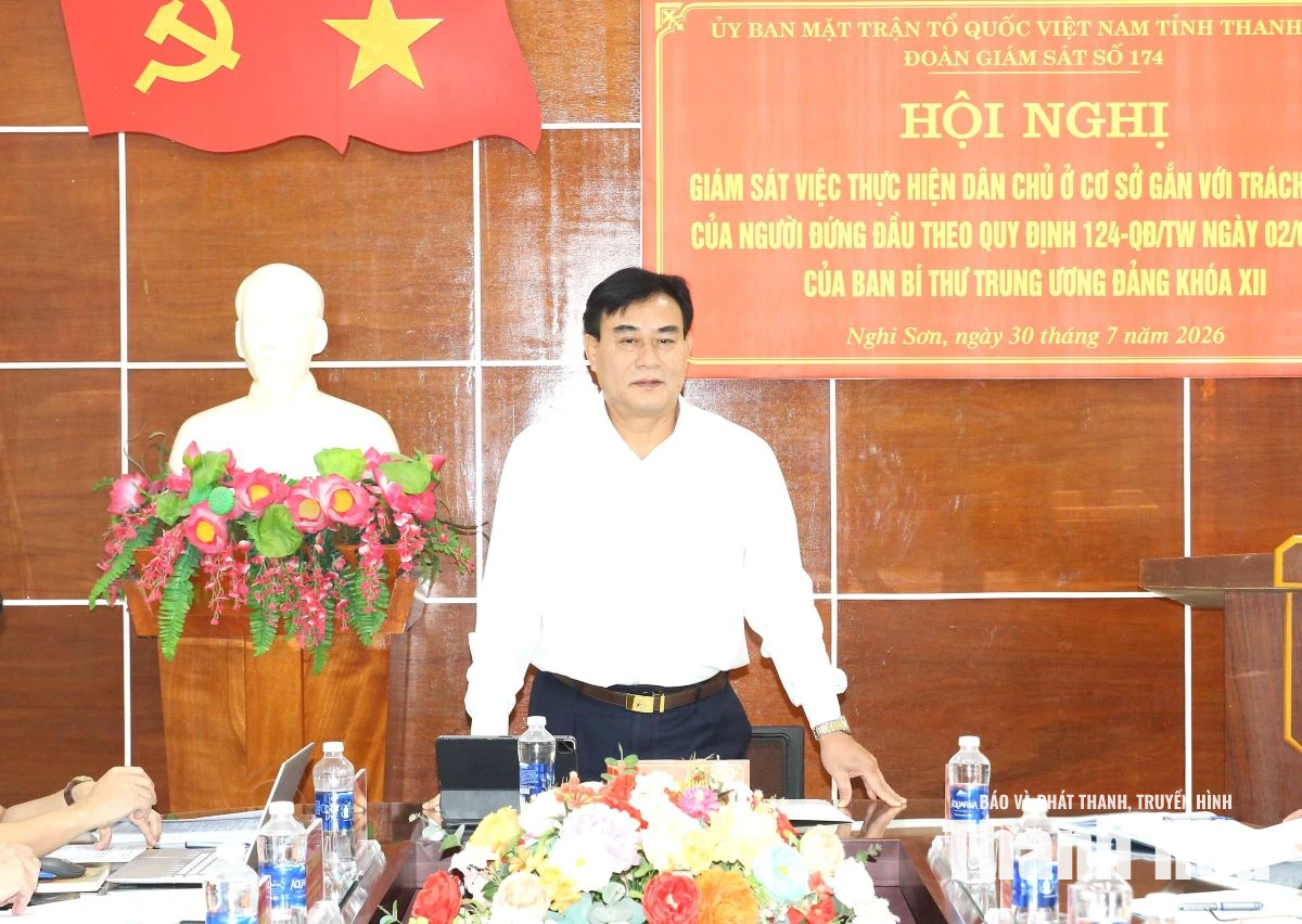 Giám sát thực hiện dân chủ ở cơ sở gắn với trách nhiệm người đứng đầu tại phường Nghi Sơn