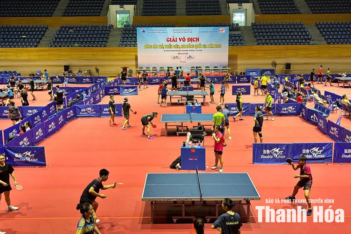 VĐV Thanh Hóa giành 5 huy chương tại Giải Vô địch bóng bàn trẻ quốc gia 2026