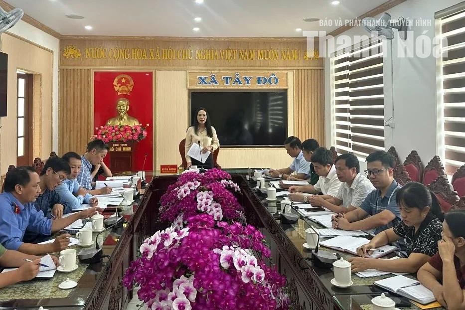 Kiểm tra các điều kiện phòng, chống thiên tai tại 3 xã Vĩnh Lộc, Tây Đô và Biện Thượng