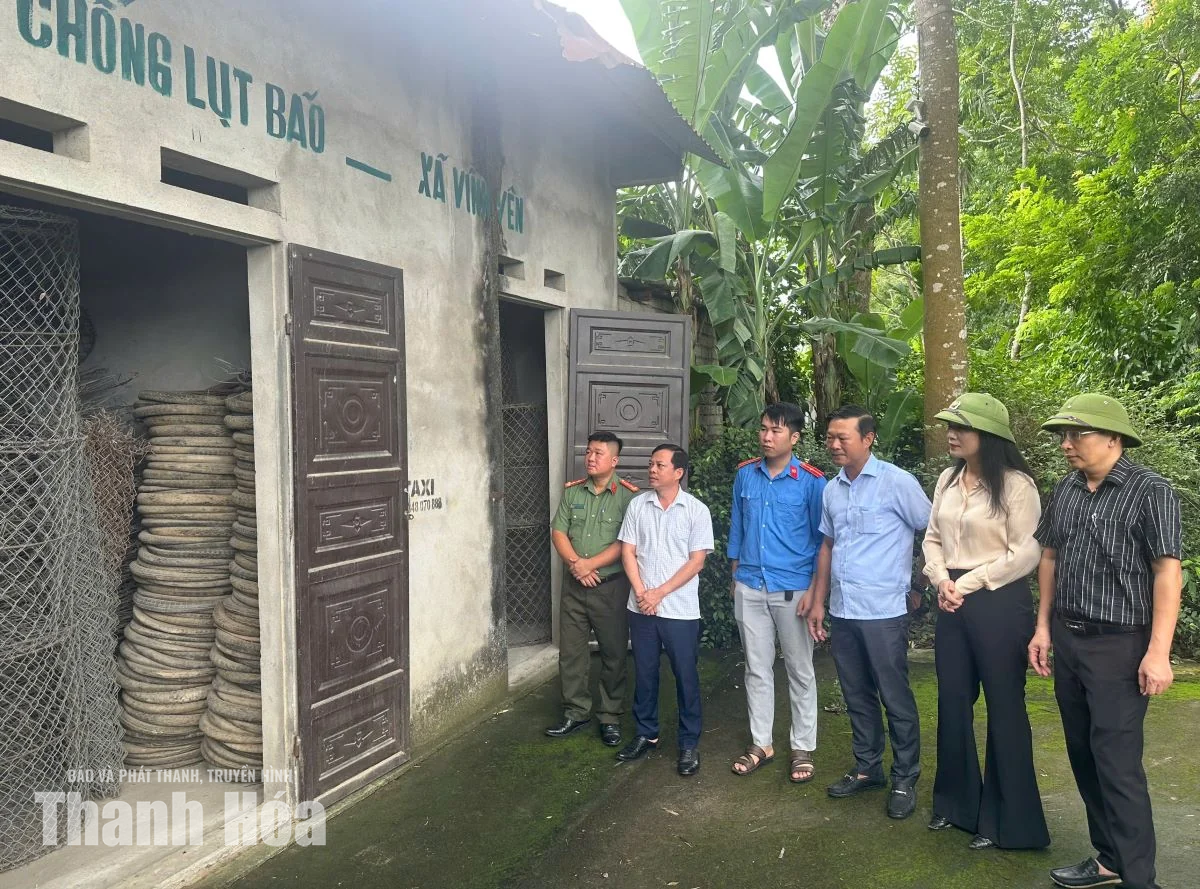 Kiểm tra các điều kiện phòng, chống thiên tai tại 3 xã Vĩnh Lộc, Tây Đô và Biện Thượng