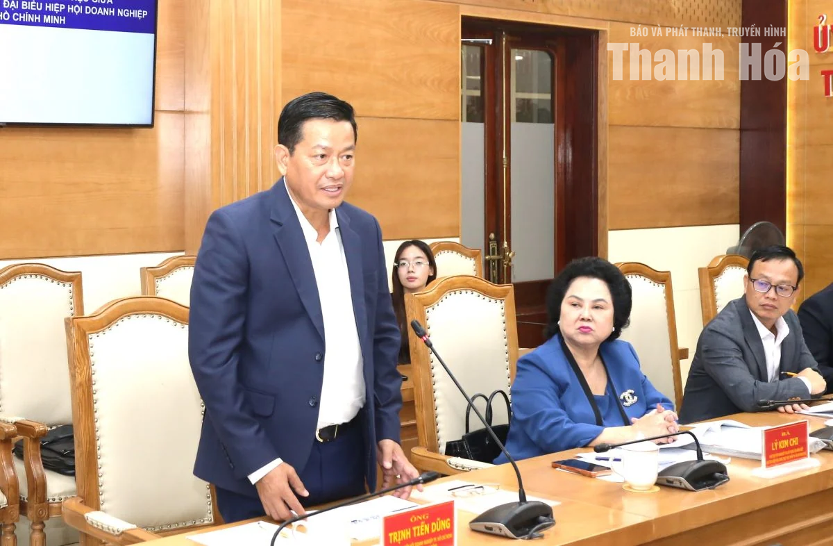 Chủ tịch UBND tỉnh Tô Anh Dũng làm việc với Hiệp hội Doanh nghiệp TP Hồ Chí Minh