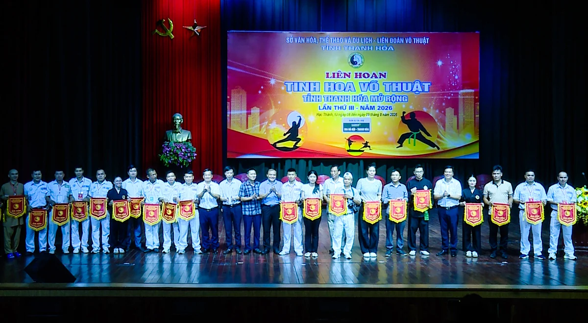 Hơn 300 VĐV tranh tài tại Liên hoan Tinh hoa võ thuật tỉnh Thanh Hóa mở rộng năm 2026