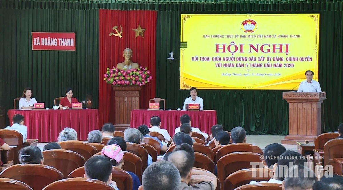 Xã Hoằng Thanh lần đầu tổ chức đối thoại giữa người đứng đầu với Nhân dân