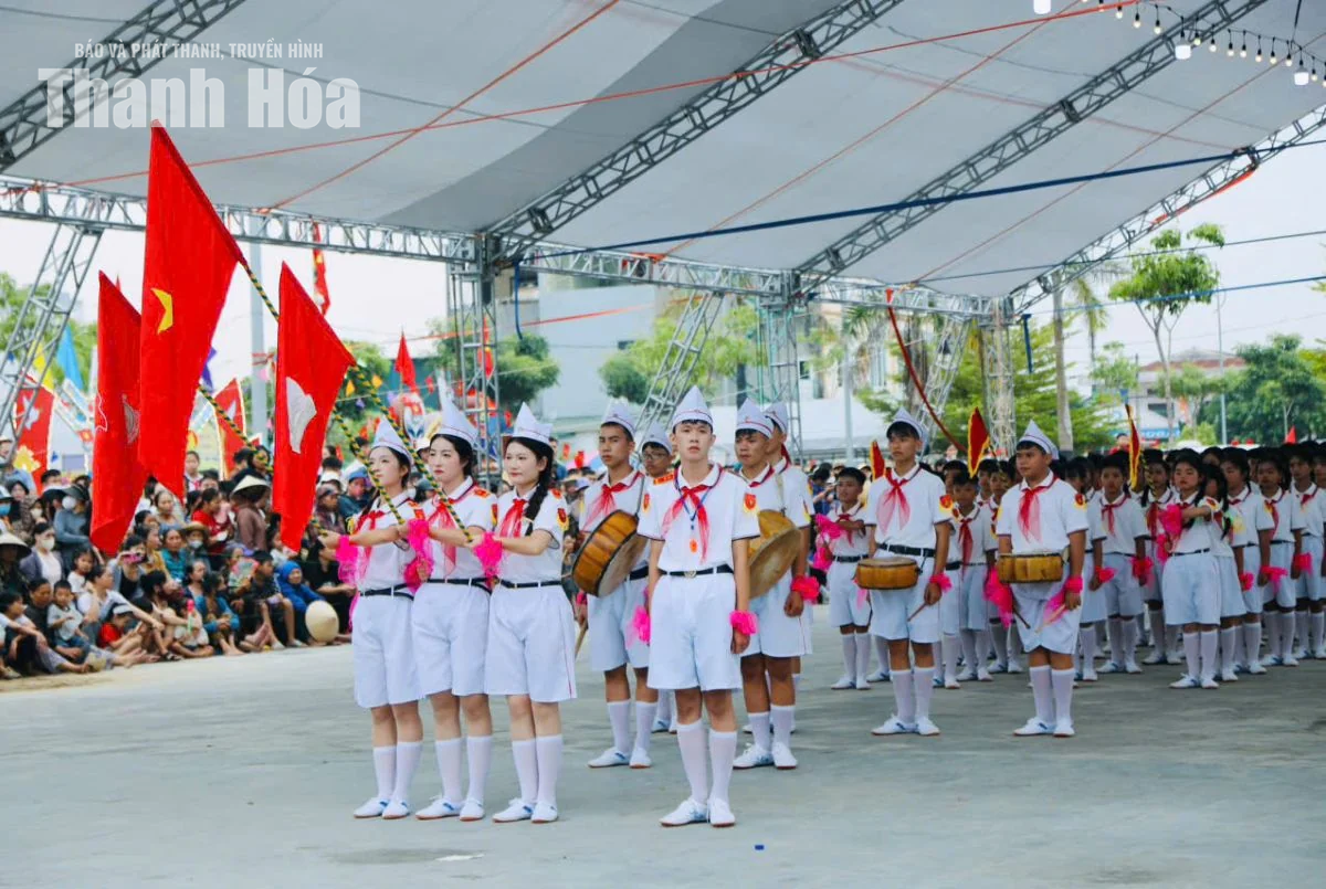 Sôi nổi hội trại hè tại các xã Định Tân, Hoằng Tiến, Biện Thượng và phường Ngọc Sơn